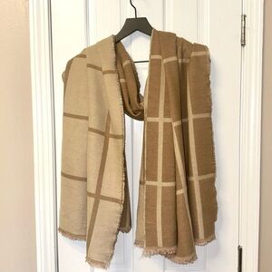 Zara plaid blanket scarf